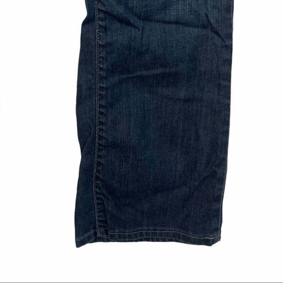 Eddie Bauer Natural Fit Bootcut Specially Dyed Mid Rise Creased Blue Den… - Picture 6 of 15